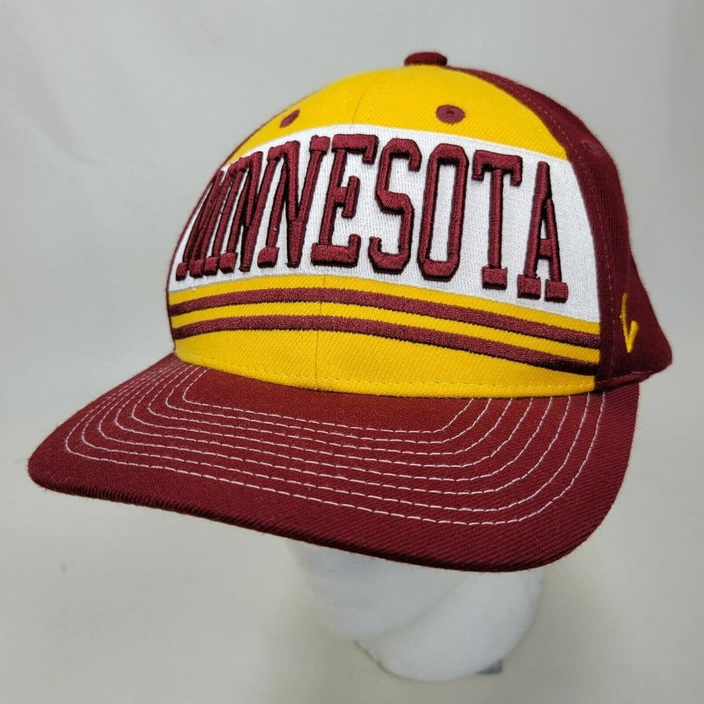 Minnesota Golden Gophers Snap Back Hat Spellout Zephyr NWT